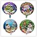 King&Pig 12pcs/Set Different Christams Foil Mylar Helium Aluminum Film Balloons for Party Brithday Festival Christmas Decorations