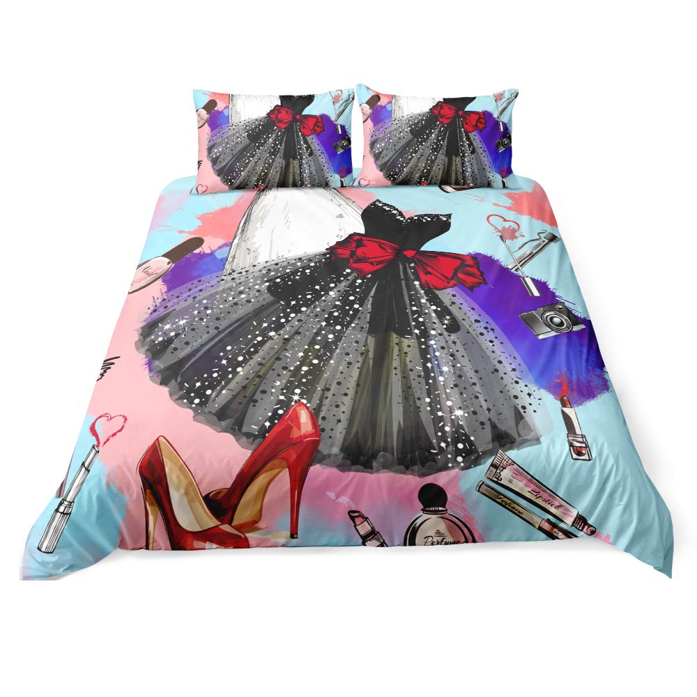 Best Feminine High Heels Makeup Bedding Sets/Duvet Covers
