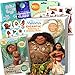 Moana Coloring Book and Stickers Set - Bundle Includes Coloring Book, Moana Stickers, and 2-Sided Door Hanger, and More