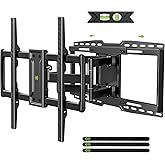 USX MOUNT Full Motion TV Wall Mount Bracket for Most 32-90 Inch TVs with Sliding Design for Centering, Holds up to 150lbs, Fi