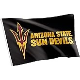 Desert Cactus Arizona State University ASU Flag - 3 x 5 Feet Devils Banner, Indoor/Outdoor Durable Fabric, 100% Polyester Design (Style A)