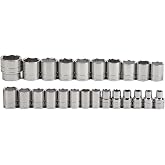 Williams JHW32941 1/2-Inch Drive 6-Point Metric Shallow Socket 24-Piece Set