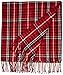 Cuddlduds Yarn Dye Acrylic Throw, 50 by 60-Inch, Red Plaid