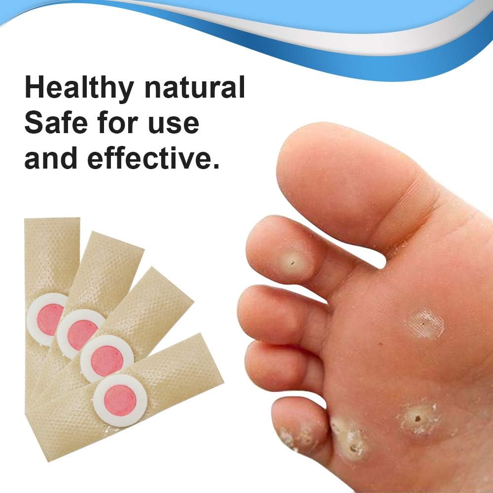 Wart Remover, Wart Removal Plasters Pad, Foot Corn Removal Plaster with Hole, Penetrates and Removes Common and Plantar Warts, Callus,Stops Wart Regrowth 24 Pcs/Box: Health & Personal Care