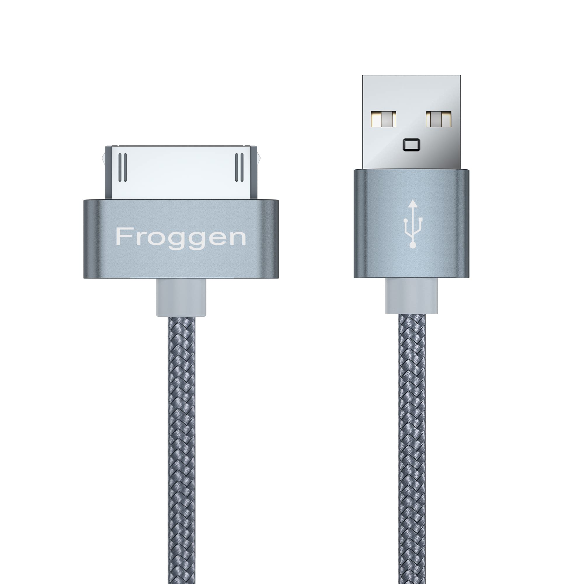 Froggen Charging Cable, 30 Pin USB to USB Data Sync Cable Compatible with Phone 3, 4, 4s, Pad 2, 3, Pod Nano 1-6, Touch 1-4, Classic 1-3