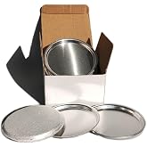 RUISHAN Aluminum Sample Pan only Suitable for RUISHAN PT Series Moisture Analyzer, Size 100mm(3.94 inch), Pack of 50.