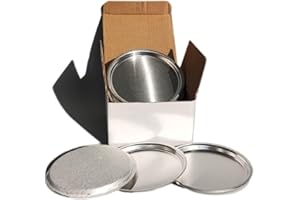 RUISHAN Aluminum Sample Pan only Suitable for RUISHAN PT Series Moisture Analyzer, Size 100mm(3.94 inch), Pack of 50.