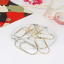 Gold Jumbo Paper Clips Bookmark Set, Multibey