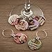 Savvy Designs Funny Vintage Women Wine Glass Charms - Set of 6 Wine Tags. Always Know which Glass is Yours with These Wine Markers!