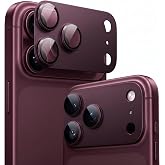 TORRAS for iPhone 18 Pro Max Camera Lens Protector, Burgundy, 1 Pack | One-Piece Camera Protection, Full Camera Island Coverage, Metal Frame &amp; 9H+ Glass, 12FT Drop Protection