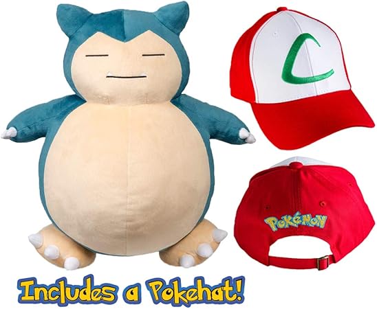 Amazon Silphco ジャンボ カビゴンぬいぐるみ 19インチ モンスターキャップ付き カビゴン 50cm ぬいぐるみ おもちゃ