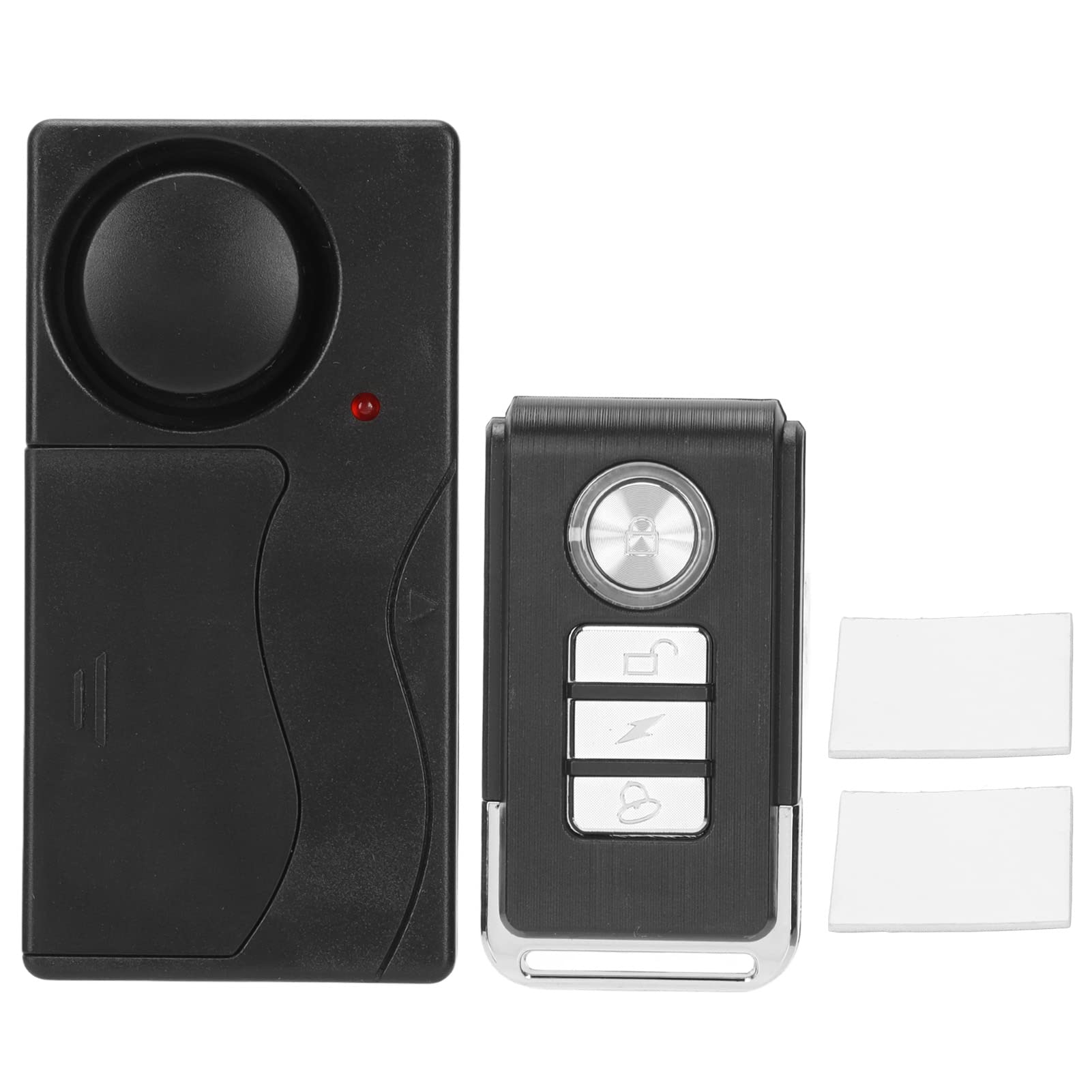 BONKZEBU Wireless Bike Alarm with Remote Control and Adjustable Sensitivity - Security Alarm for Bikes, Doors & More