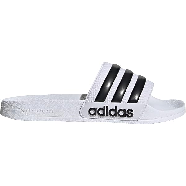 adidas flip flops white