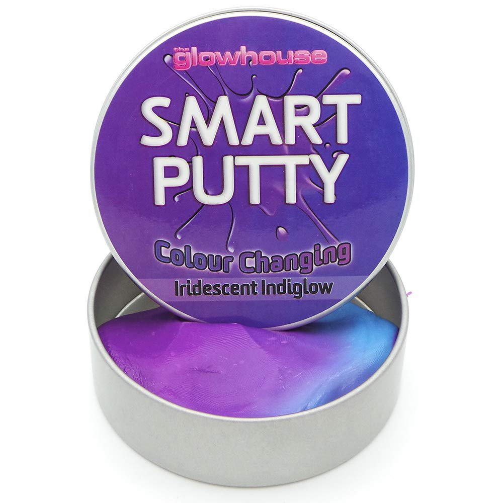 The Glowhouse Colour Changing Smart Putty Purple to Blue Heat Sensitive