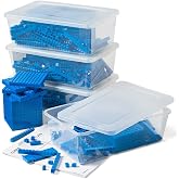 hand2mind Plastic Interlox Base Ten Blocks Classroom Set, Set of 644 | Connecting Cubes, Counting Blocks, Base 10 Blocks for Math, (Set of 644), Base Ten Blocks Complete Set, Unfix Cubes