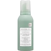 Kristin Ess Heat Protectant Hair Mousse for Women, 4-in-1 Volumizing Styling Foam for Blow Out that Softens, Detangles, Adds Shine and Reduces Frizz for Long Lasting Hairstyle for Fine to Curly Hair
