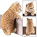 Collections Etc Kitty Peeker Over The Fence Figurine, Orange