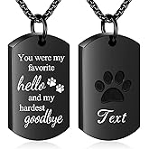 abooxiu Cremation Jewelry for Ashes Urn Necklace for Ashes Memorial Dog Ashes Necklace Cremation Necklace Pet Keepsake Necklace Pawprint Ashes Holde Necklace
