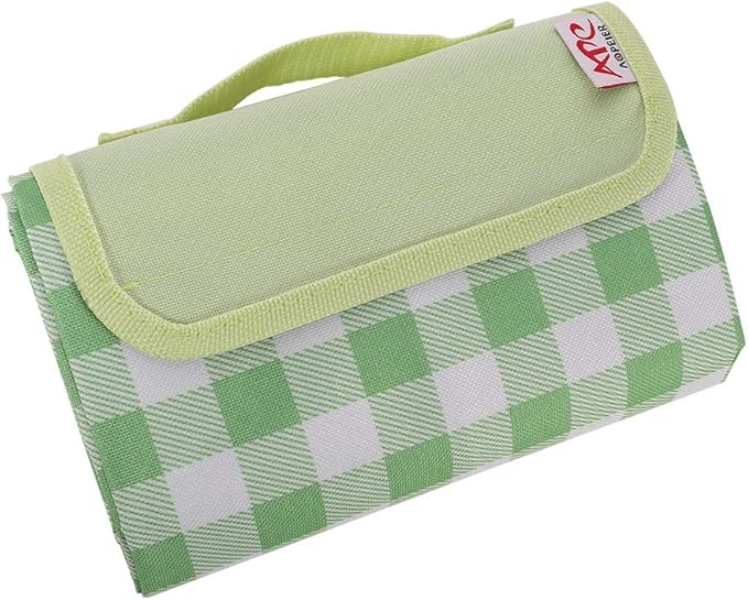 SUSSURRO Folding Picnic Blanket 145 x 80 cm, Large Pocket Blanket, Waterproof Backing Camping