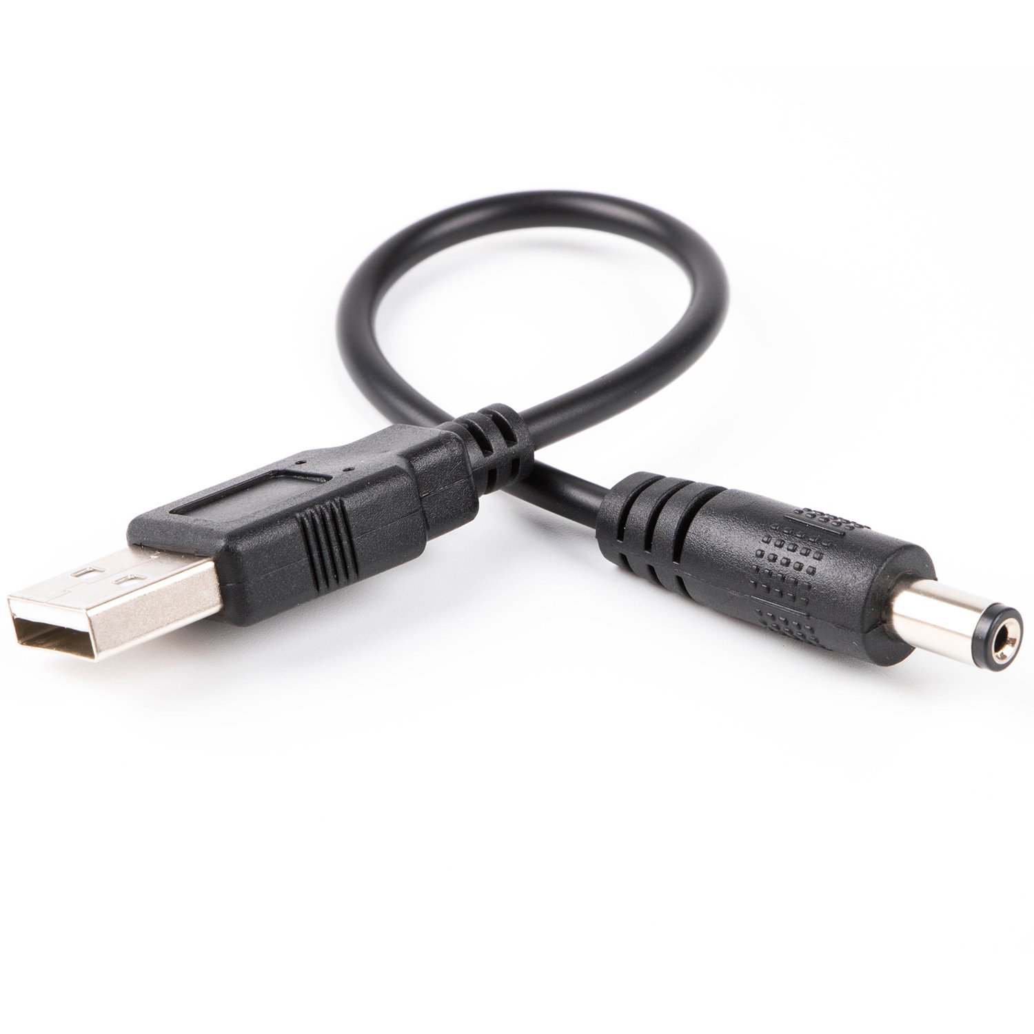 usangreen USB to Barrel Cable USB to 5.5mm/2.1mm angled 5V DC Power Cable (Straight direction)