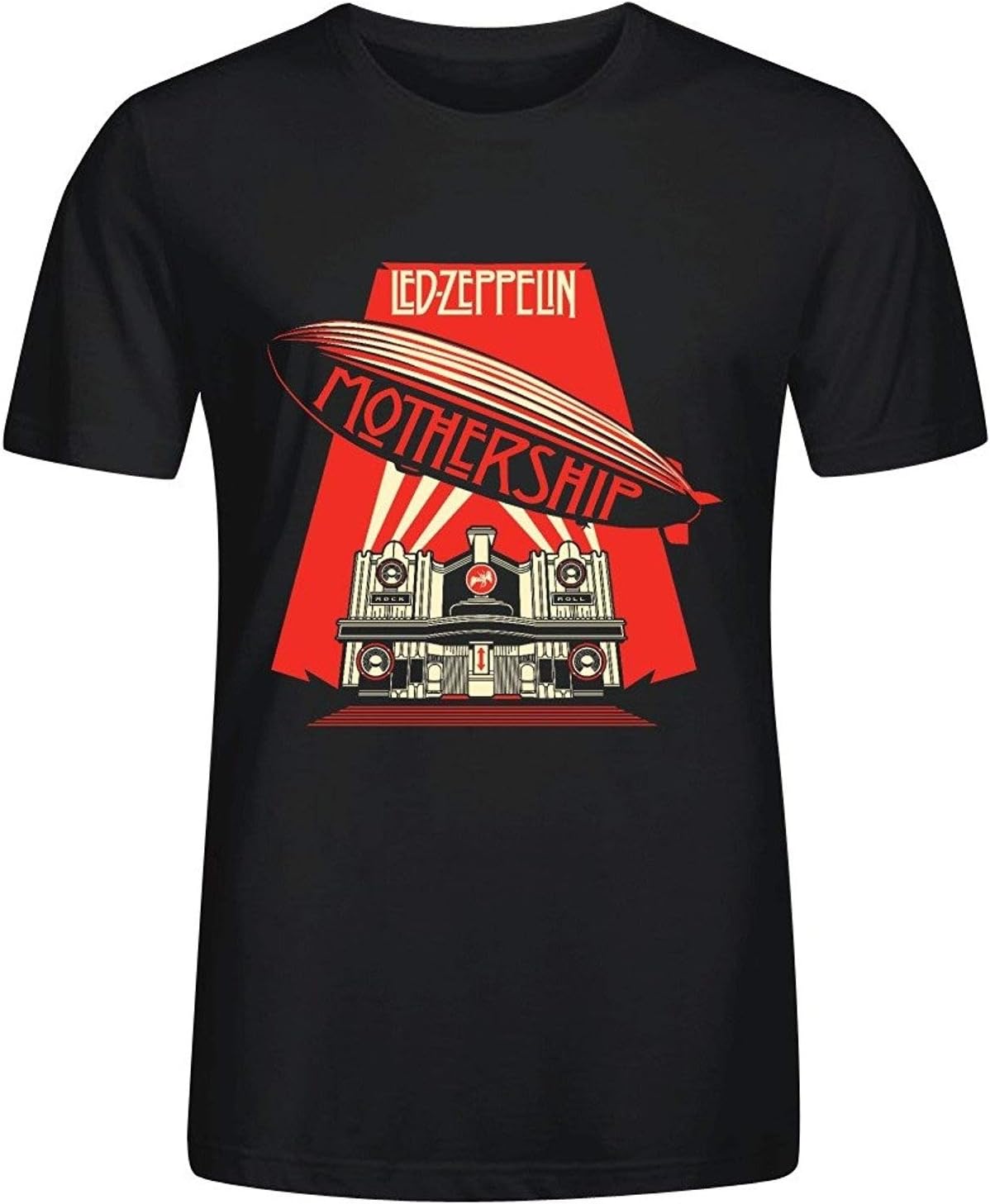 Led Zeppelin Mothership Shirts Cotton Men Crew Neck T Shirt