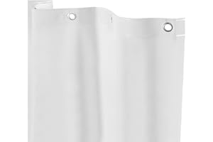 Kenney MB61158 Microban Protected Medium Weight 4.8 Gauge Waterproof PEVA Shower Curtain Liner with Rust-Resistant Metal Grommets and Weighted Magnetic Hem for Bathroom, 70" W x 72" H, Frosted, 1-Pack