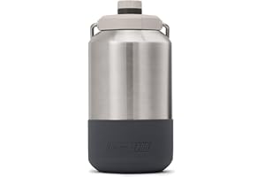 Coleman Pro Heavy-Duty Insulated Gallon Water Jug, Leakproof Portable Jug for Rugged Outdoor Use & Jobsites, Durable Steel Wa