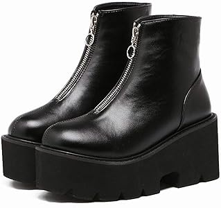black platform boots amazon