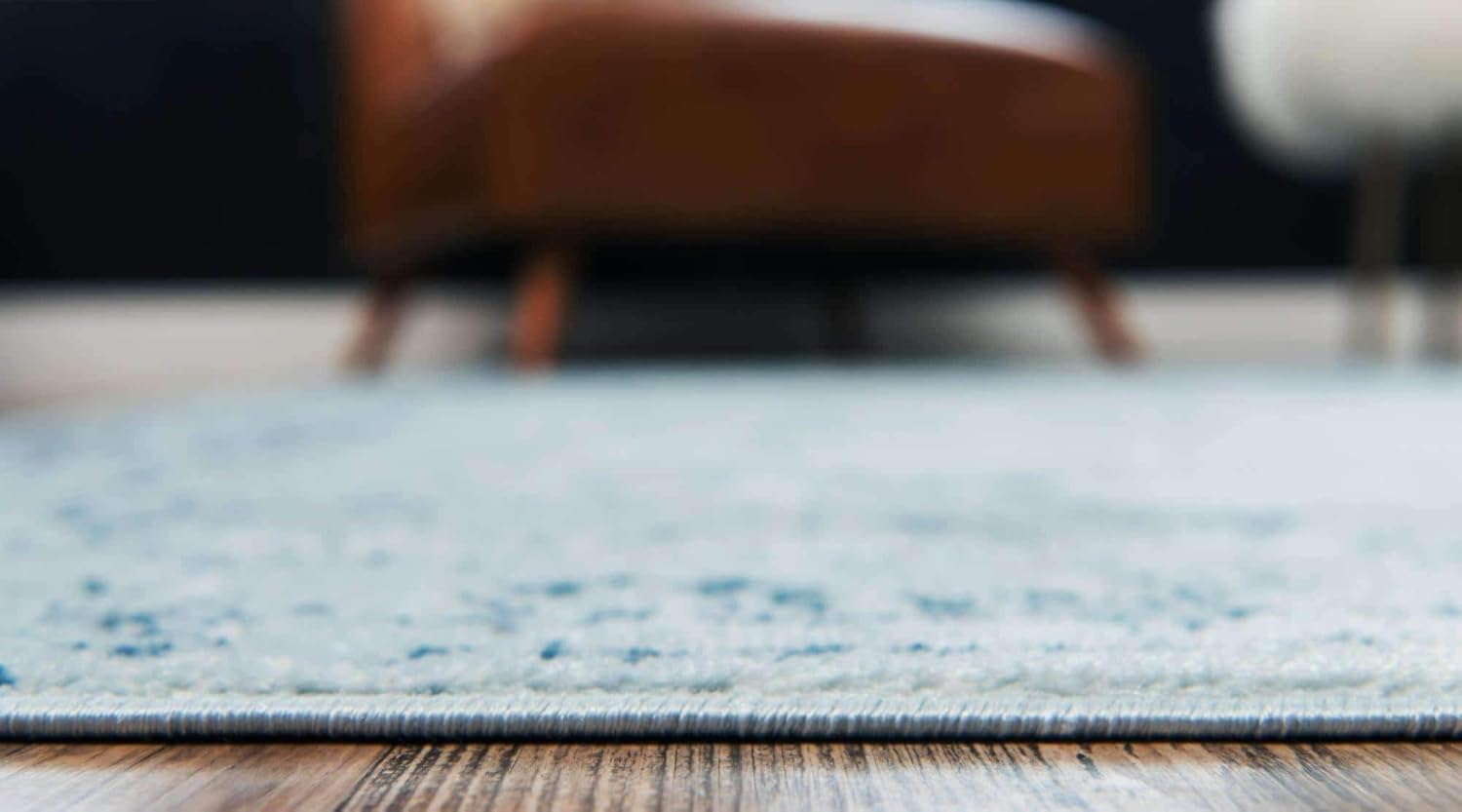 Unique Loom Sofia Collection Traditional Vintage Light Blue/Navy Blue Area Rug (215x305), 3141354, Light Blue/ Navy Blue - Image 5