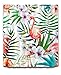 LB Floral Flamingo Shower Curtains 3D Digital Printing Bath Curtains 60x72 inch Bathroom Curtains Anti Bacterial Waterproof Polyester Fabric,Hooks Included