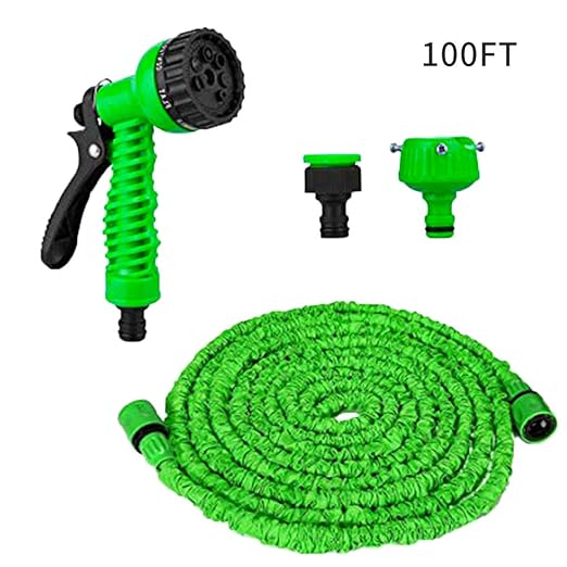 Vaxiuja Flexibler Gartenschlauch, Flexibler Gartenschlauch 30m Garten Handbrause Gartenteich Schlauch Bewässungs Schlauch Deh