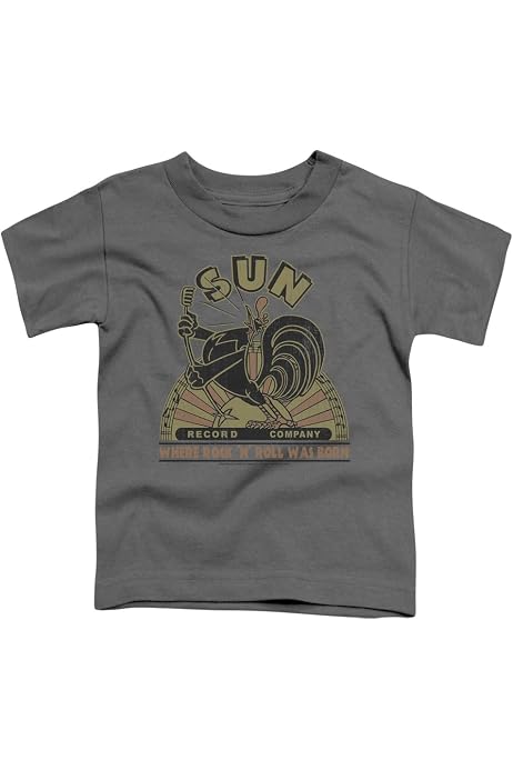 Steady Clothing Camiseta De Hombre Sun Records Logo Gastado Negra