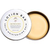 ECO ROOTS Coconut Solid Lotion Bar, Body Lotion Bar, Vegan Body Moisturizer | Candelilla wax body butter bar; non‑greasy lotion bar in reusable tin Unscented All Vegan Pit Paste Zero Sweat Scent Free