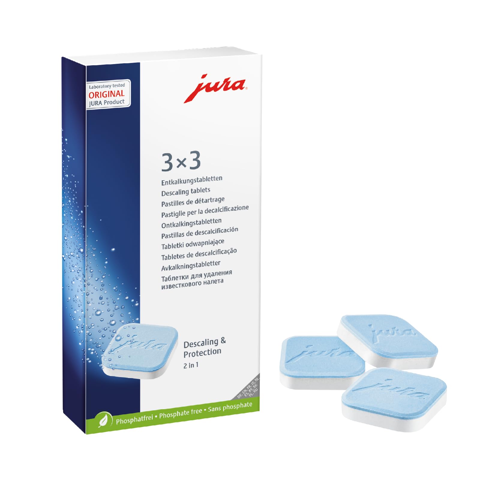 Jura Decalcifying Tablets 3x3 (9 pieces)