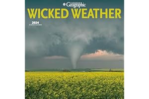 Canadian Geographic Wicked Weather | 2024 12 x 24 Inch Monthly Square Wall Calendar | Wyman Publishing | Science Nature Photo
