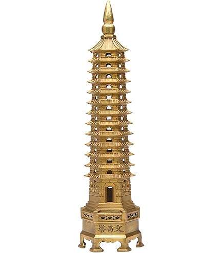 Amazon.com: Brass Feng Shui Statue Wenchang Pagoda Layer 13 Tower