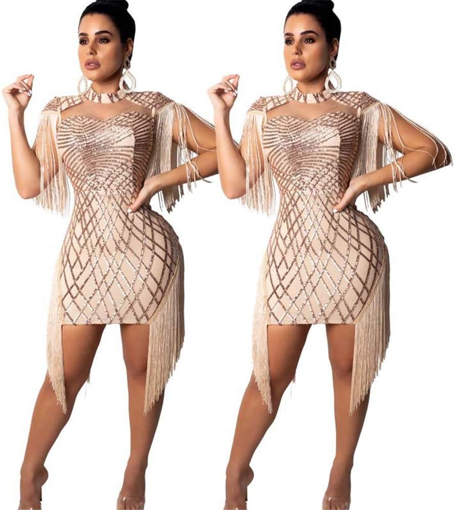 sequin fringe cutout mini dress