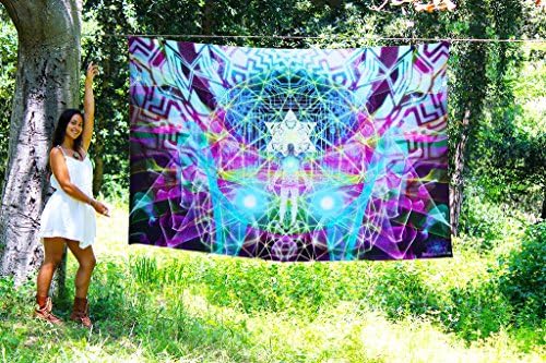 Head Xooli - by Third Eye Tapestries - Wall Tapestry - Wall Hanging - Digital Art Tapestry