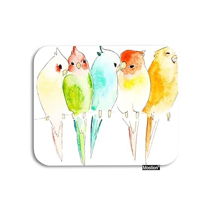 Amazoncom Moslion Bird Mouse Pad Watercolor Animal Cute