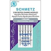 Schmetz SCH4032 5 Piece Needle Chrome Microtex, Size 30/08