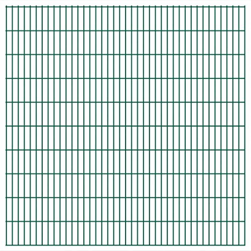honglianghongshang Hauseinzäunung Zaunfelder Doppelstabmattenzaun Gartenzaun 2008x2030 mm 22 m Grün