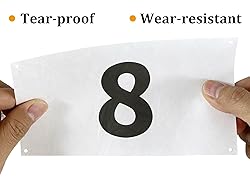 UISKOOPW Tyvek Paper Race Bibs Running Numbers