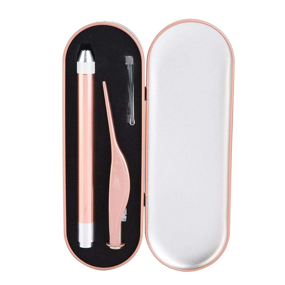 Socialme-EU Wax Removal Stainless Steel Luminous Tweezers Selection of Ears for Baby Child Ear Cleaning Set (Pink)