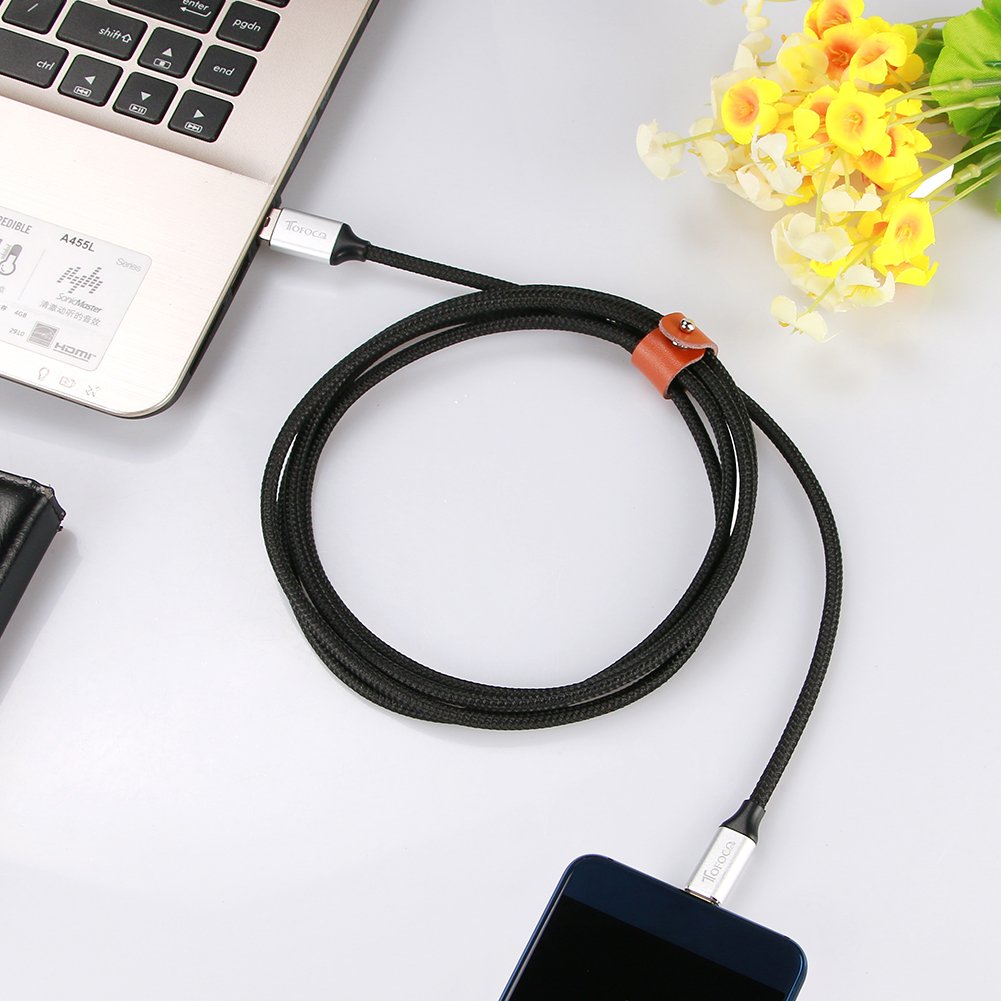 USB-C Phone Charge Cable, Type-C to USB 3.0 Charging Data Line Braided Nylon Power Wire for Samsung Galaxy S8 S8+, Nexus 6P 5X, LG G5 V20, HTC 10, Google Pixel and More-3PCS 3ft x 1, 6ft x 1, 1ft x 1