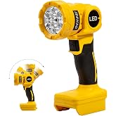 OCHESI Cordless LED work light compatible with Dewalt 20V MAX Battery, 1000LM Handheld Flashlight with two levels and 140 Degree Rotating Wide-Angle Lighting for Workshop, Camping (No Battery)