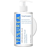 YOUNGYOUNGLOVE 10.1 Oz - Urea Cream 70% plus Salicylic Acid 2% for Dry Cracked Feet, Heels, Knees, Elbows and Hands, Moisturizes, Softens and Removes Calluses Dead Skin (10.1 oz, 70%)