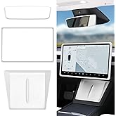 Farmogo Protector Trim Frame for 15.4'' Tesla Model Y & Model 3 Highland 2024-2026 Accessories with Wireless Silicone Chargin