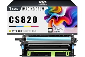 CS820 Drum Units Compatible for Lexmark 72K0P00 Imaging Drum Unit Work for Lexmark CS820 CX820 CS827 CX825 CX827 CX860 C6160 