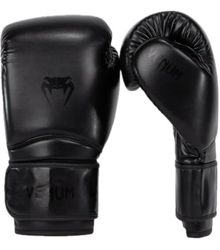 Venum Contender ボクシンググローブ 16oz Venum Contender Boxing Gloves - Black/Grey - Venum