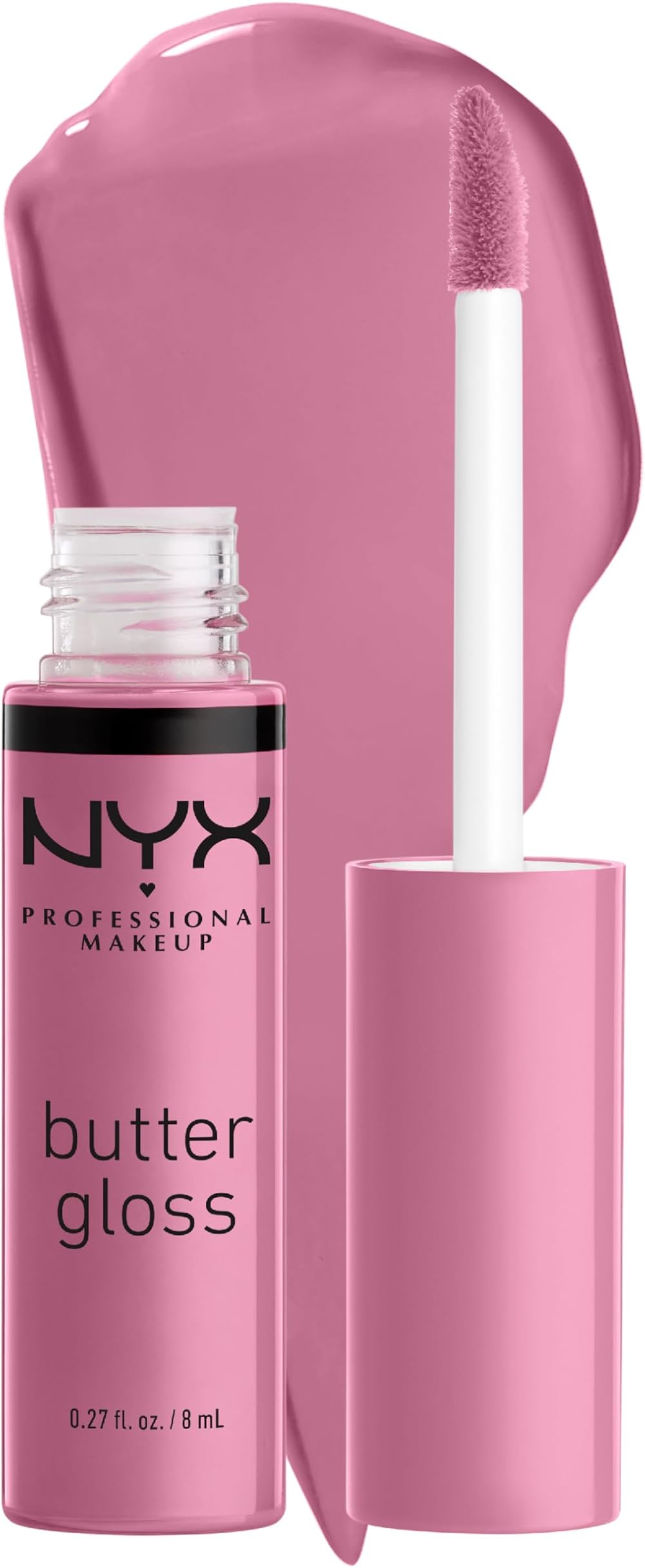 NYX Professional Makeup Butter Gloss Eclair Lip Gloss Sheer Medium Coverage